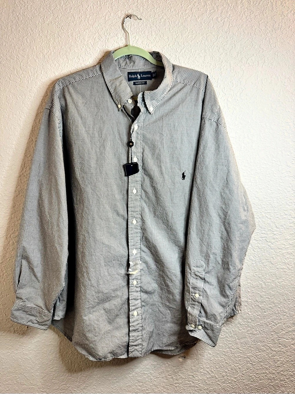 Ralph Lauren Classic Fit Gingham Button-Down Shirt 2XL
